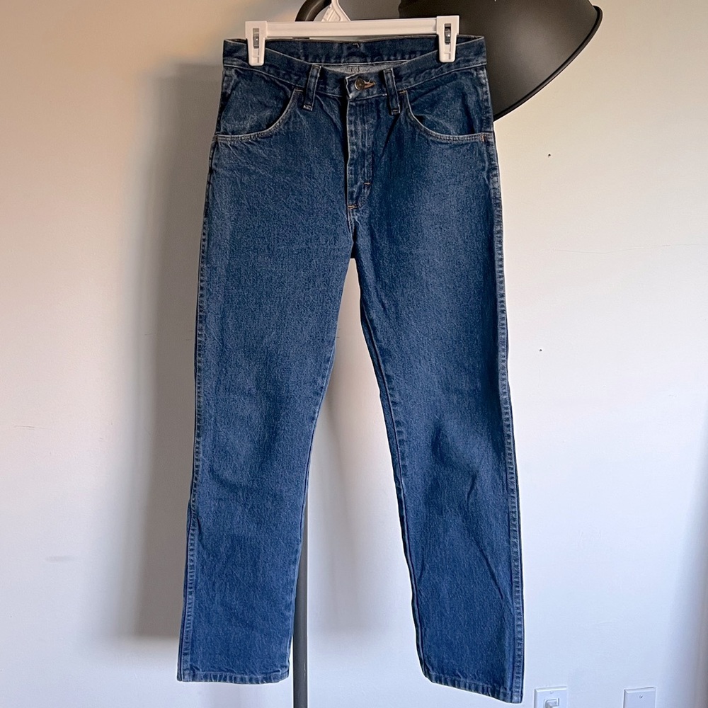 Rustler regular fit straight leg blue jeans